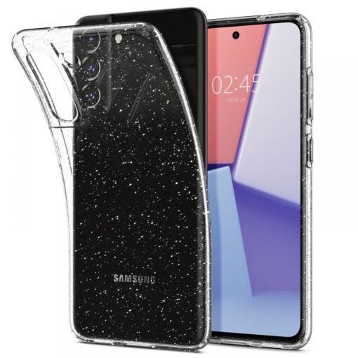 Samsung S21 FE umbris Spigen Liquid Crystal silikoonist labipaistev sadelev 2