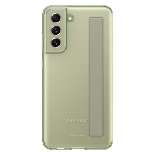 Samsung S21 FE umbris silikoonist Clear Strap Cover olive EF XG990CME 1