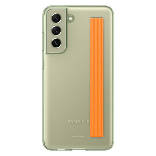 Samsung S21 FE umbris silikoonist Clear Strap Cover olive EF XG990CME