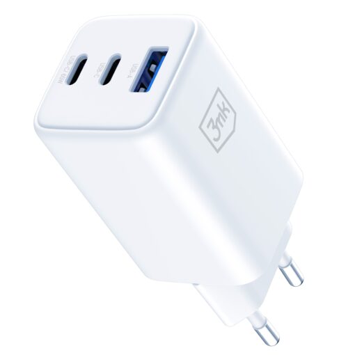 Seinaadapter 2x USB C 1x USB A 3mk Hyper GaN Charger 65W QC4 PD PPS 4 scaled