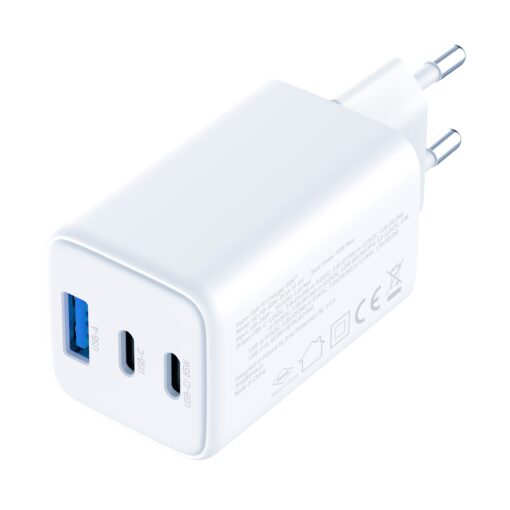 Seinaadapter 2x USB C 1x USB A 3mk Hyper GaN Charger 65W QC4 PD PPS 5 scaled