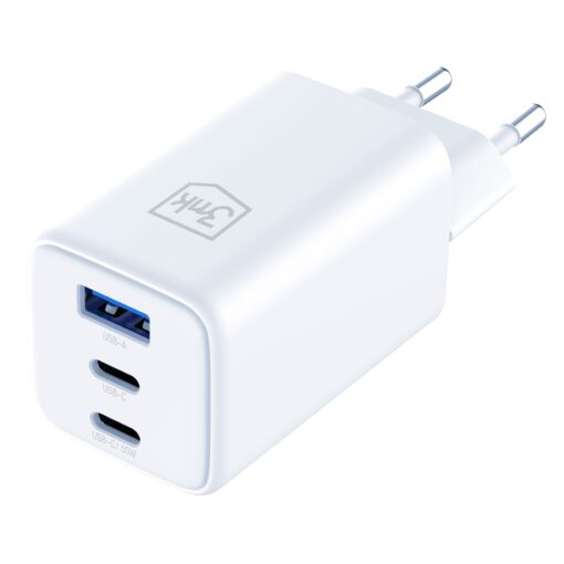 Seinaadapter 2x USB C 1x USB A 3mk Hyper GaN Charger 65W QC4 PD PPS 7 scaled