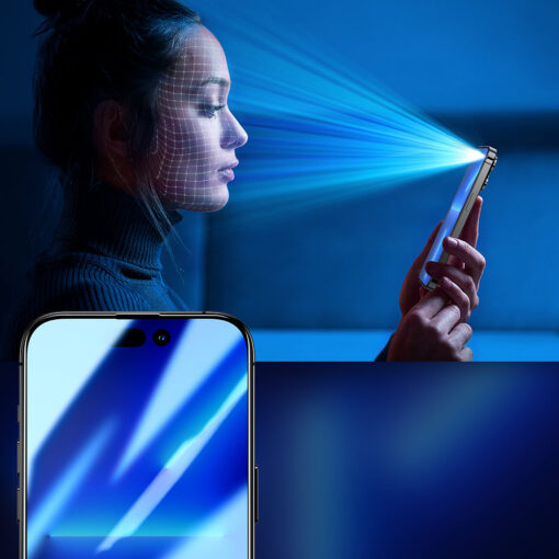 iPhone 14 PLUS kaitseklaas privaatsusfiltriga Joyroom Knight 2.5D privacy 3