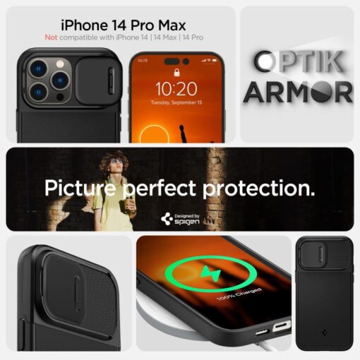 iPhone 14 PRO MAX umbris MagSafe Spigen OPTIK armor must 14