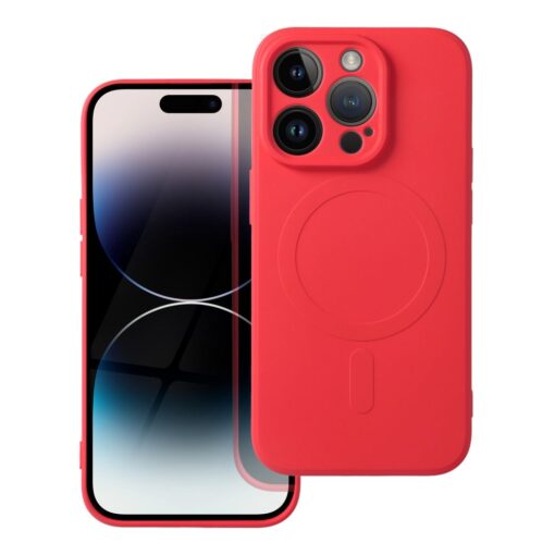 iPhone 14 PRO umbris silikoonist MagSafe punane