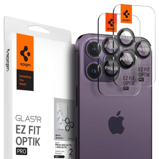 iPhone 14 PRO14 PRO MAX kaamera kaitse Spigen OPTIK EZ FIT 2tk