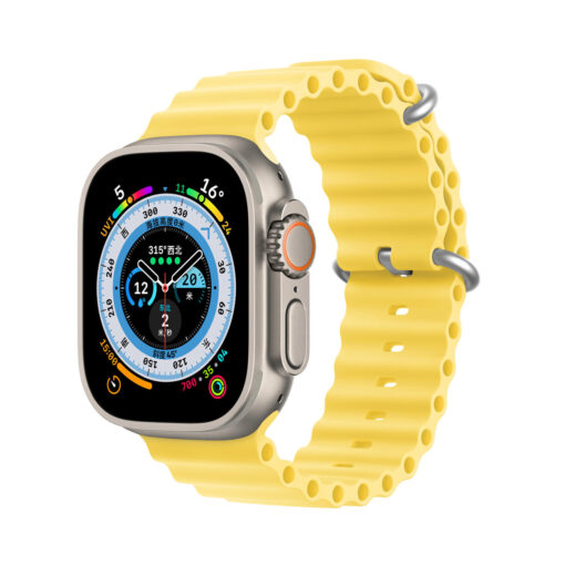Apple Watch rihm silikoonist Dux Ducis OceanWave 414038mm kollane