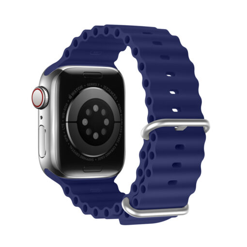 Apple Watch rihm silikoonist Dux Ducis OceanWave 414038mm tumesinine 1