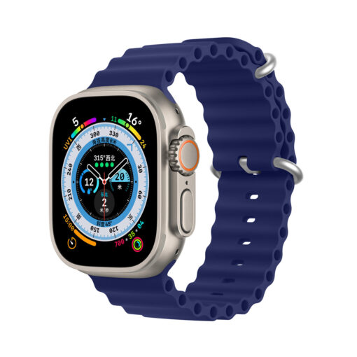 Apple Watch rihm silikoonist Dux Ducis OceanWave 414038mm tumesinine
