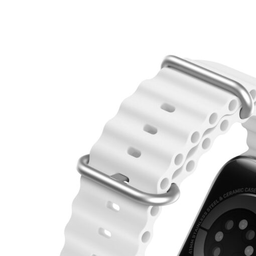 Apple Watch rihm silikoonist Dux Ducis OceanWave 414038mm valge 6