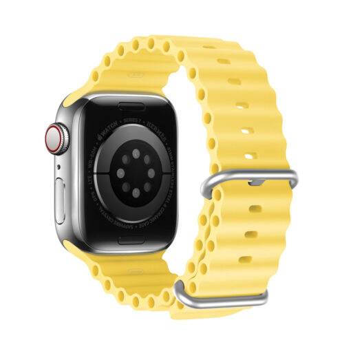 Apple Watch rihm silikoonist Dux Ducis OceanWave 454442mm kollane 1
