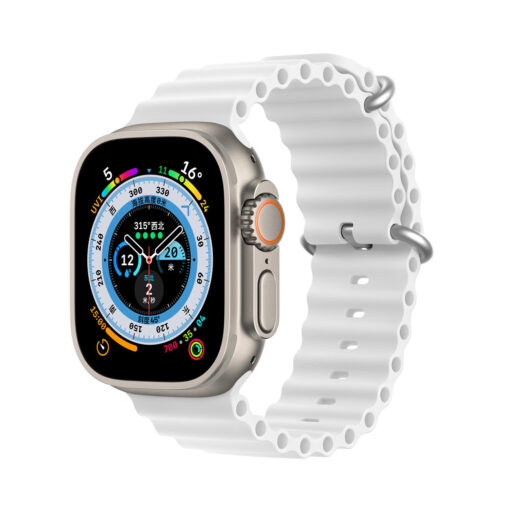 Apple Watch rihm silikoonist Dux Ducis OceanWave 454442mm valge