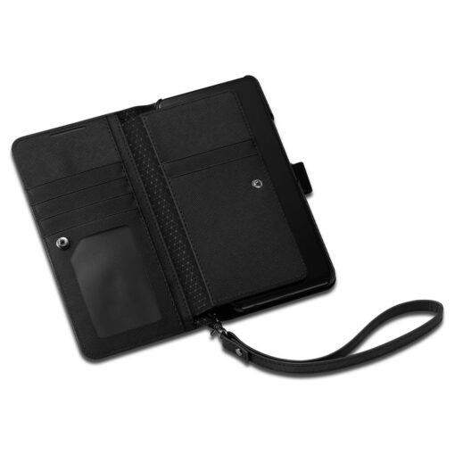 Samsung A53 raamatkaaned Spigen Wallet S Plus kunstnahast must 7 1