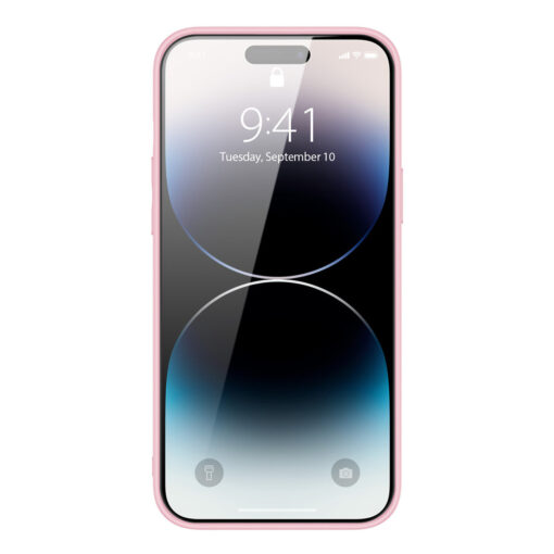 iPhone 14 PRO MAX umbris Dux Ducis Yolo elegant kunstnahast ja silikoonist servadega roosa 1
