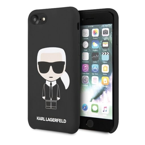 iPhone 8 7 SE 20 SE 22 umbris silikoonist Karl Lagerfeld KLHCI8SLFKBK must