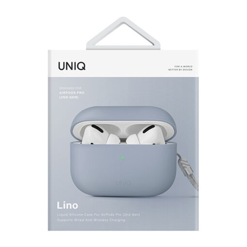 Apple Airpods PRO 2 umbris silikoonist Lino UNIQ arctic blue 4