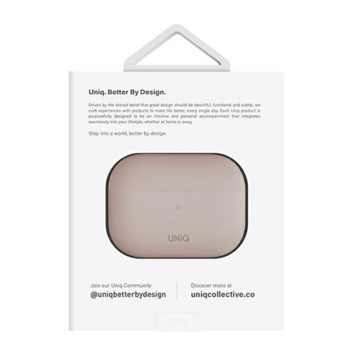 Apple Airpods PRO 2 umbris silikoonist Lino UNIQ arctic blush pink 5