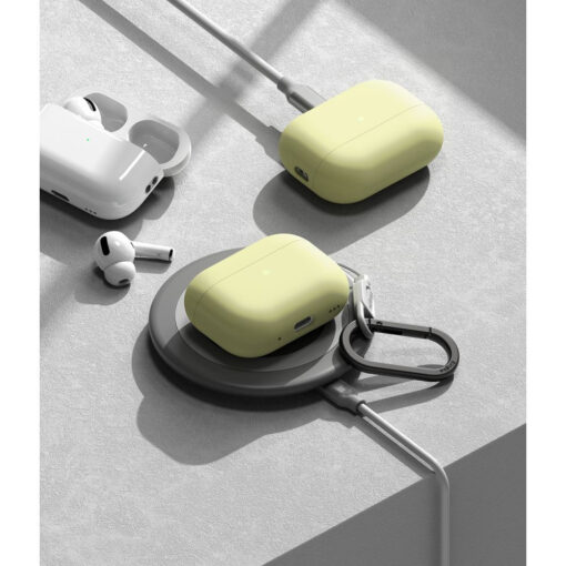Apple Airpods PRO 21 umbris silikoonist Ringke mellow yellow 10