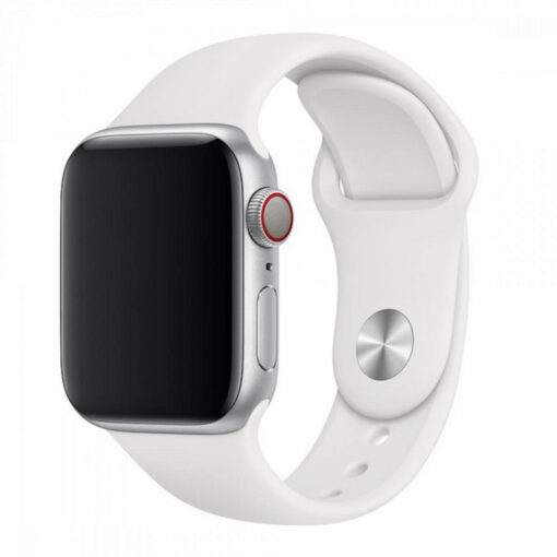 Kellarihm Apple Watch 384041mm silikoonist Devia Sport valge