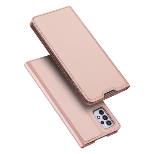 Samsung A33 5G kunstnahast kaaned kaarditaskuga DUX DUCIS Skin Pro roosa