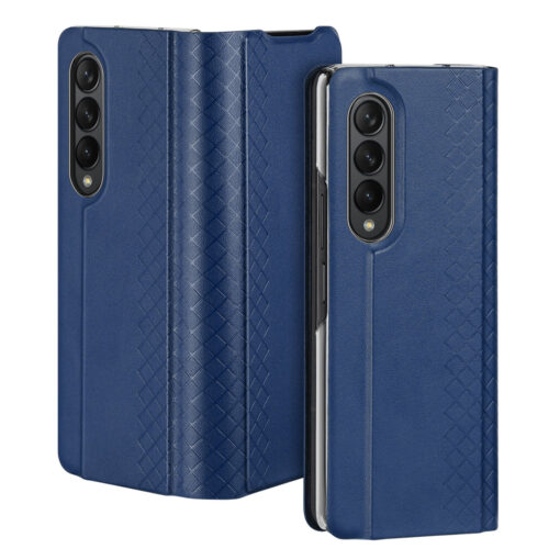 Samsung Z Fold 3 kaaned kunstnahast Dux Ducis Bril sinine 1