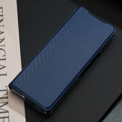 Samsung Z Fold 3 kaaned kunstnahast Dux Ducis Bril sinine 11