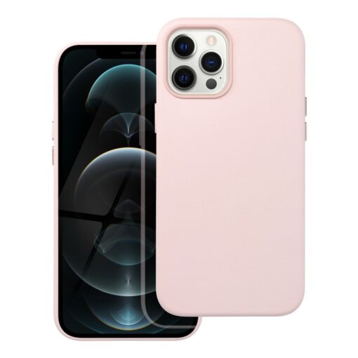 iPhone 12 PRO MAX kunstnahast MagSafe umbris roosa