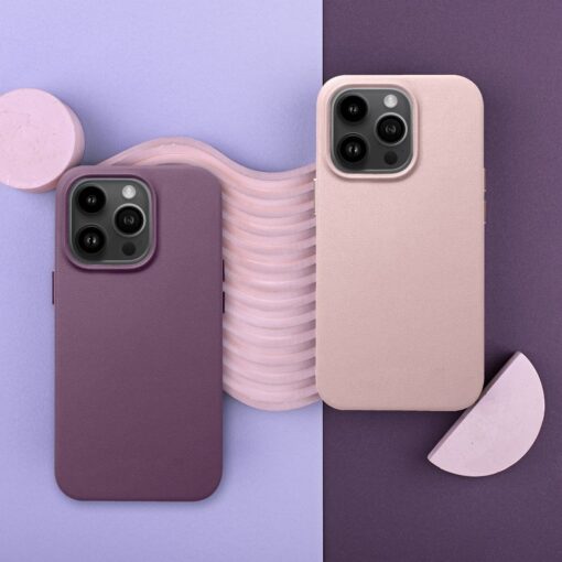 iPhone 12 PRO kunstnahast MagSafe umbris roosa 9