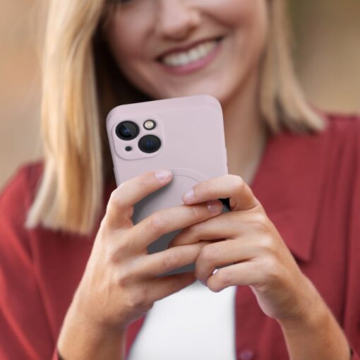 iPhone 12 umbris silikoonist MagSafe roosa 1