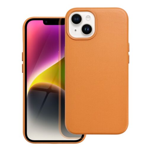 iPhone 14 kunstnahast MagSafe umbris oranz