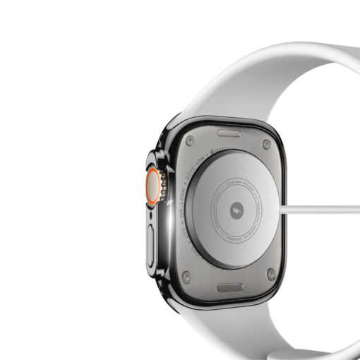 Apple Watch Ultra 49mm ekraanikaitse korpusega silikoonist Dux Ducis Somo must 6