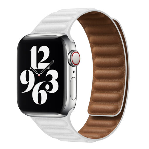 Kellarihm Apple Watch 424445mm kunstnahast Devia Two Tone valge