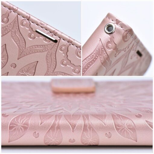 Samsung A23 5G kaaned kunstnahast kaarditaskuga MEZZO mandala roosa 4