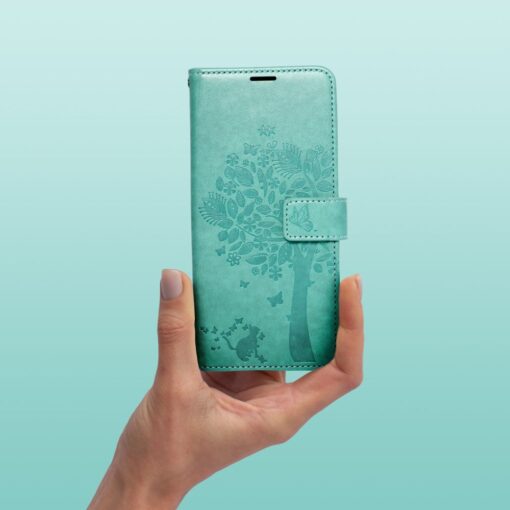 Samsung A23 5G kaaned kunstnahast kaarditaskuga MEZZO puu roheline 3