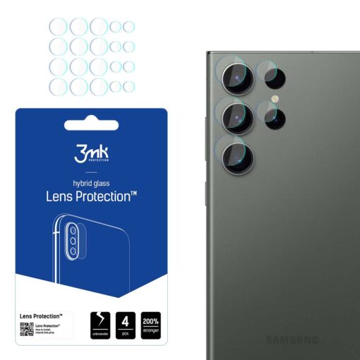 Samsung S23 ULTRA kaamera kaitseklaas 3mk Lens Protect