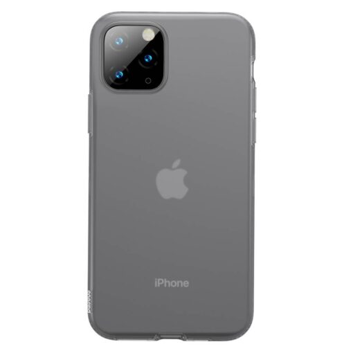 iPhone 11 PRO MAX umbris silikoonist Baseus Jelly Liquid Silica Gel labipaistev must 1