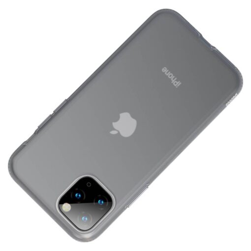 iPhone 11 PRO MAX umbris silikoonist Baseus Jelly Liquid Silica Gel labipaistev must 2