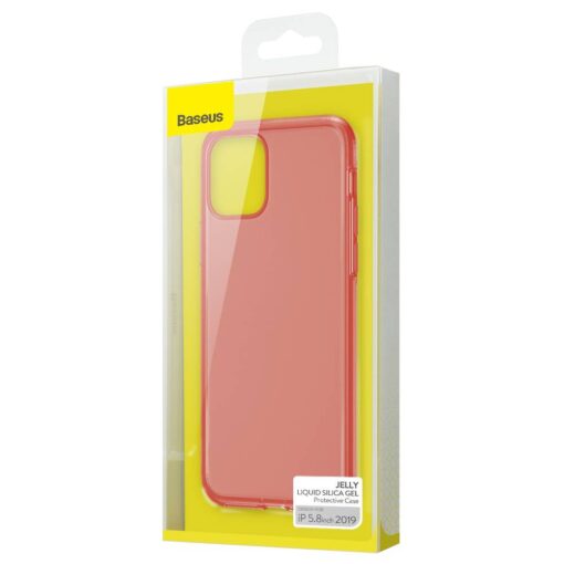 iPhone 11 PRO umbris silikoonist Baseus Jelly Liquid Silica Gel labipaistev punane