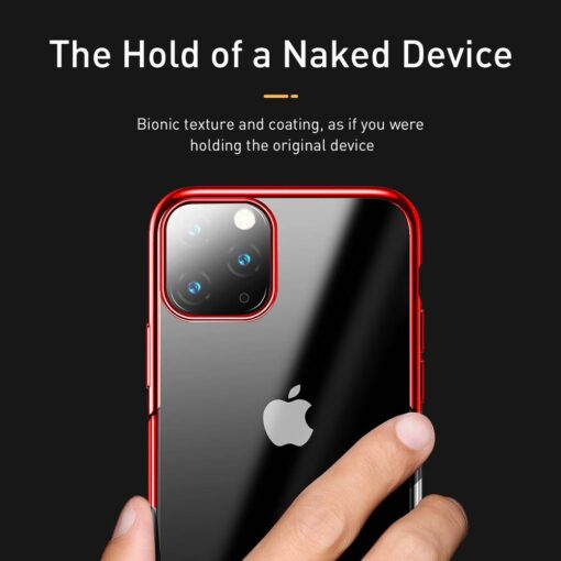 iPhone 11 PRO umbris silikoonist Baseus Shining servadega punane 7