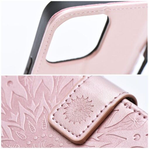 iPhone 11 kaaned kunstnahast kaarditaskuga MEZZO mandala roosa 2
