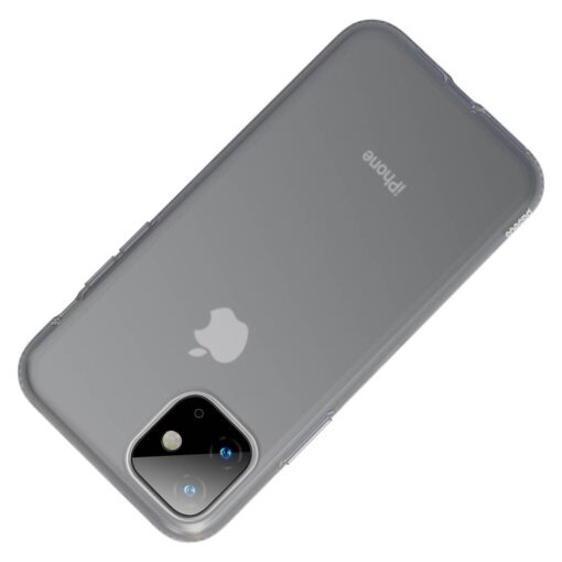 iPhone 11 umbris silikoonist Baseus Jelly Liquid Silica Gel labipaistev must 3