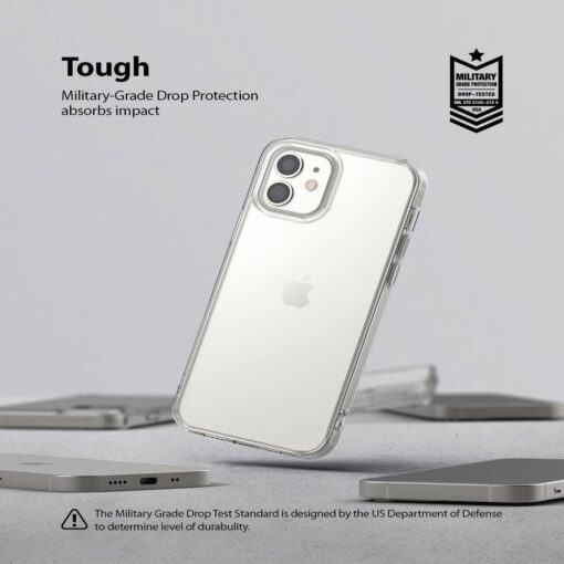 iPhone 12 MINI umbris silikoonist raami ja plastikust tagusega labipaistev 8