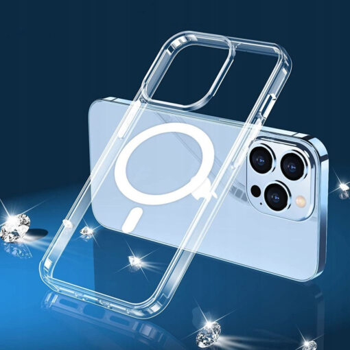 iPhone 12 mini umbris Flexair Hybrid MagSafe plastikust taguse ja silikoonist servaga labipaistev 2