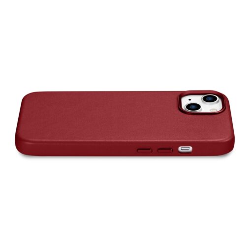 iPhone 14 PLUS nahast umbris MagSafe punane 9