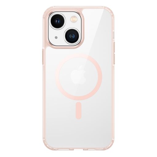 iPhone 14 PLUS umbris silikoonist MagSafe Dux Ducis Clin2 roosa raamiga 3