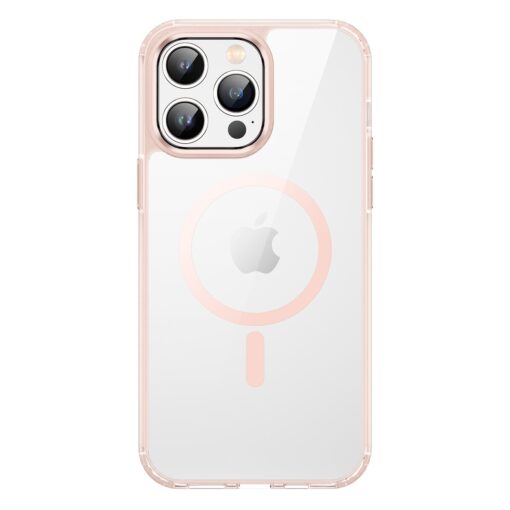 iPhone 14 PRO MAX umbris silikoonist MagSafe Dux Ducis Clin2 roosa raamiga 2