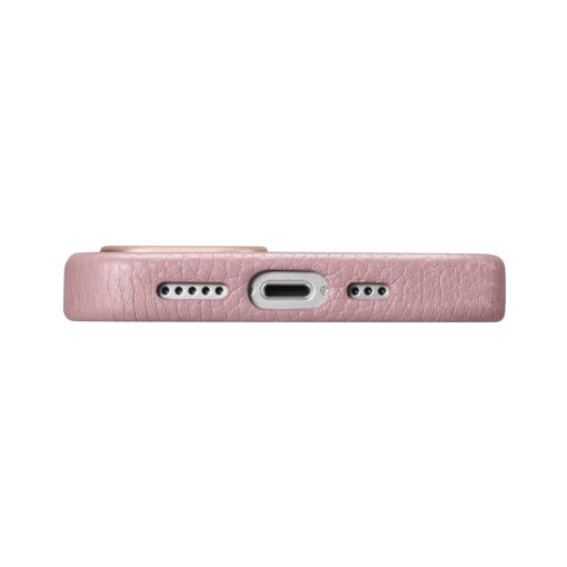 iPhone 14 PRO premium nahast MagSafe umbris Lichi roosa 4