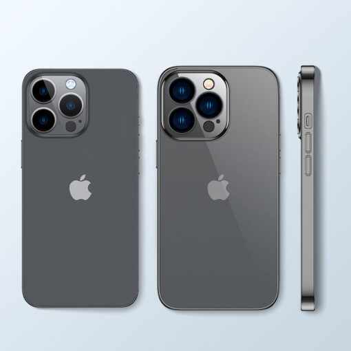 iPhone 14Q PRO MAX umbris silikoonist koos kaetud kaameraga labipaistev ja metallik servaga 1
