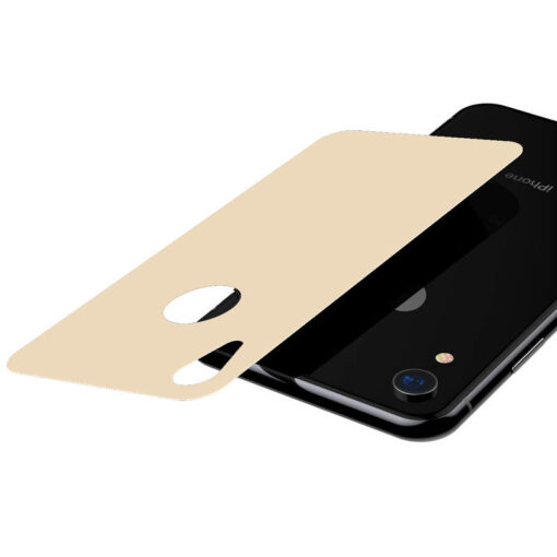 iPhone XR tagumine kaitseklaas Baseus T Glass 0.33mm kuldne 3
