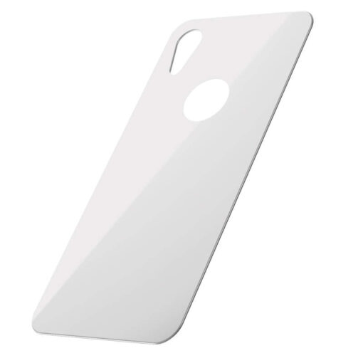 iPhone XR tagumine kaitseklaas Baseus T Glass 0.33mm valge 2